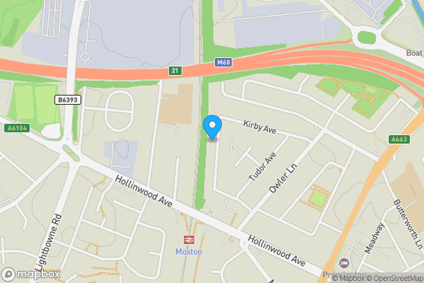 Map location for 69 Welbeck Avenue, Chadderton, Oldham, OL9 9PE