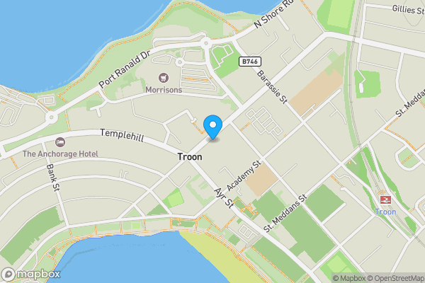 Map location for 32 Portland Street, Troon, KA10 6AA