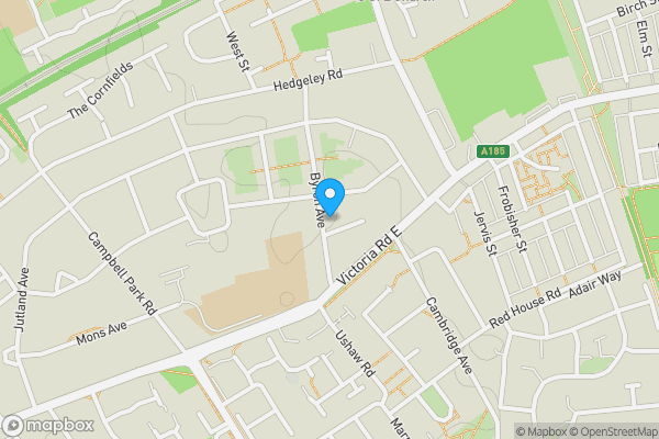 Map location for 46 Byron Avenue, Hebburn, Tyne & Wear, NE31 1JE