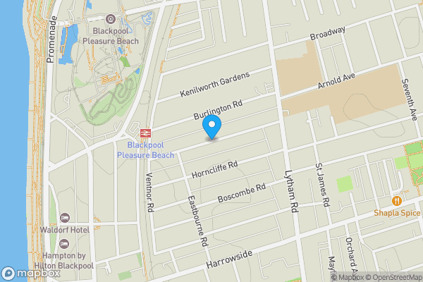 Map location for Rosebery Avenue, BLACKPOOL, Lancashire, FY4 1LA