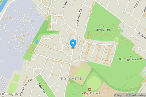 Map location for 8 Winget Close, Podsmead Road, Gloucester, Gloucestershire, GL1 5DS