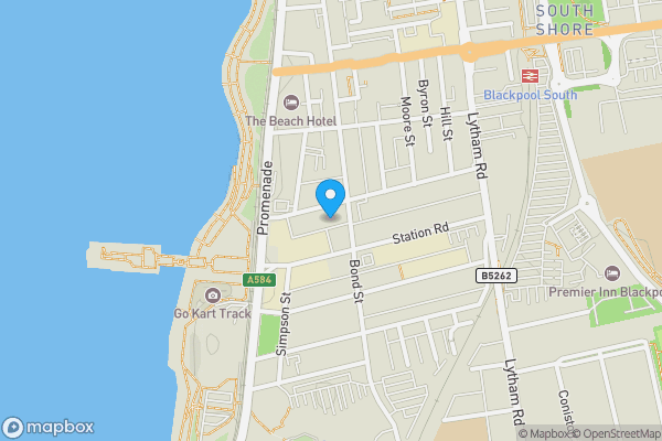 Map location for 21 Dean Street, Blackpool, Lancashire, FY4 1AU