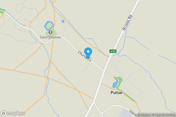 Map location for Commercial Yard @ Church Lane, Moreton Valence, GL2 7NB