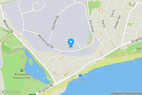 Map location for Brooklands House, 58, Marlborough Road, Lancing Business Park, Lancing, BN15 8AF