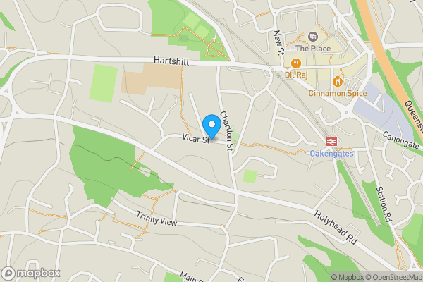 Map location for Vicar Street, Telford, Shropshire, TF2 6BJ