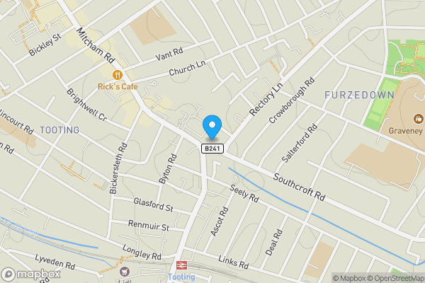 Map location for 3 Hurley Court 215 Mitcham Road, London, SW17 9DE