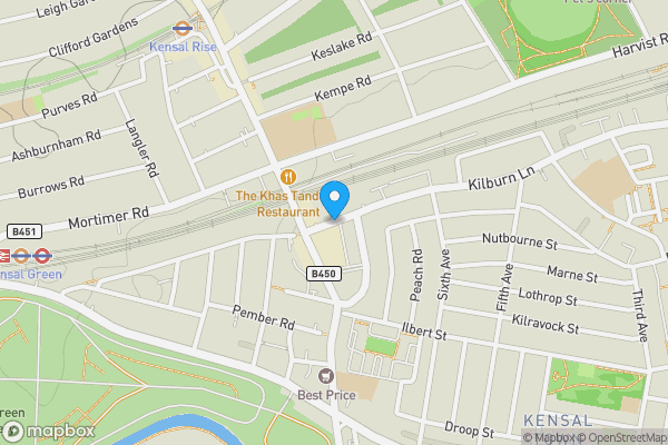 Map location for 18 Noko Building, 3-6 Banister Road, Kensal Rise, W10 4AR