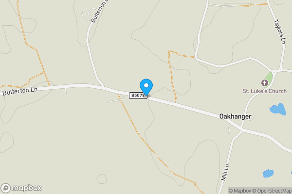 Map location for Butterton Lane, CREWE, Cheshire, CW1 5UU
