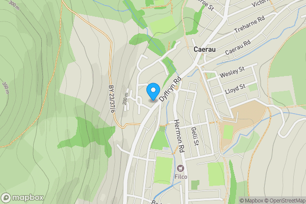 Map location for Caerau Social Club Duffryn Road, Maesteg, CF34 0SS
