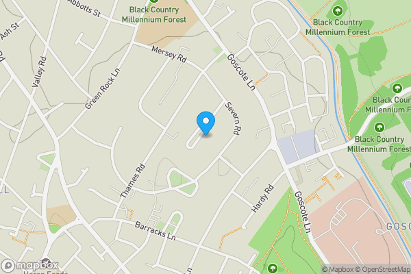 Map location for 17 Wye Road, Walsall, West Midlands, WS3 1NT