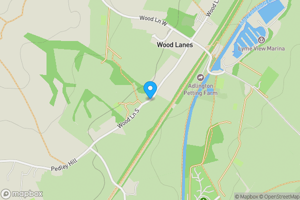 Map location for Sandy Bank Wood Lane South, Macclesfield, SK10 4PJ