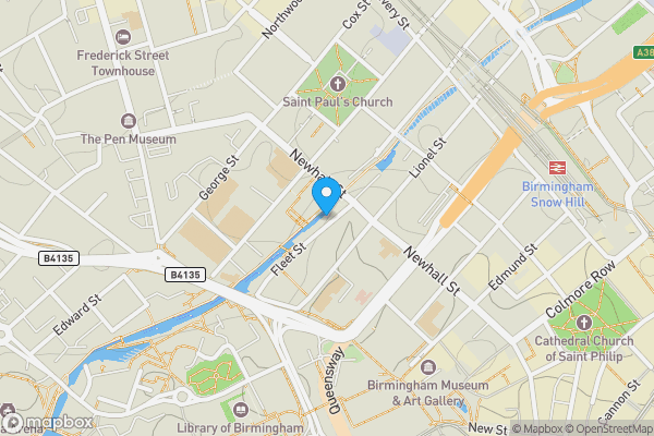 Map location for Islington Gates, Birmingham, West Midlands, B3 1JL