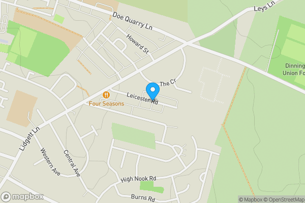Map location for Leicester Road, SHEFFIELD, South Yorkshire, S25 2PX