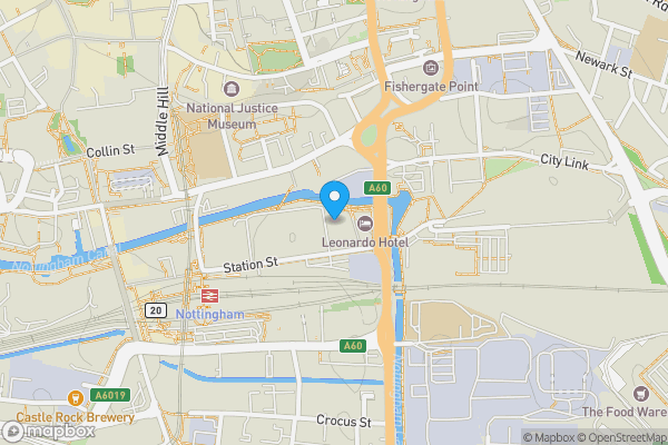 Map location for Apartment 35, Waterfront Plaza, Nottingham, NG2 3BH