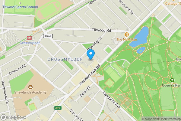Map location for 1008 Pollokshaws Road, Shawlands, Glasgow, Glasgow City, G41 2HG