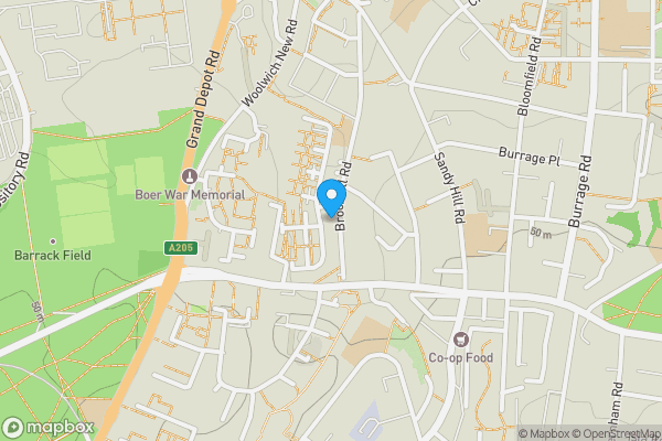 Map location for 10A Brookhill Rd, Woolwich, London, SE18 6UF