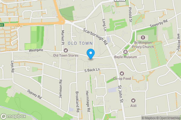 Map location for Flat 6, 65-67 High Street, Bridlington, East Yorkshire, YO16 4PR