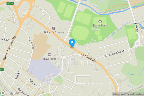 Map location for Lichfield Road, STAFFORD, Staffordshire, ST17 4LL