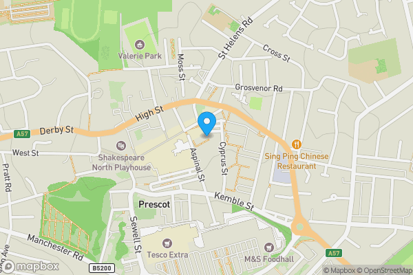 Map location for 16 Meribel Square, Prescot, Merseyside L34 5TH