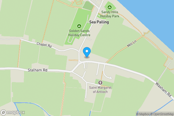 Map location for 7 Waxham Road, Sea Palling, Norwich, Norfolk, NR12 0UP