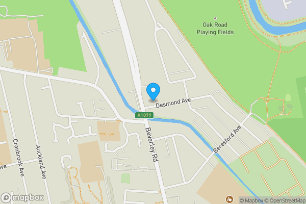 Map location for 9 Desmond Avenue, Hull, North Humberside, HU6 7JY