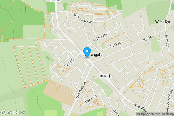 Map location for 3-4 Police Houses, North Road, Stanley, County Durham, DH9 8ED