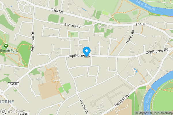 Map location for 137 Copthorne Road, Copthorne, Shrewsbury, SY3 8NA