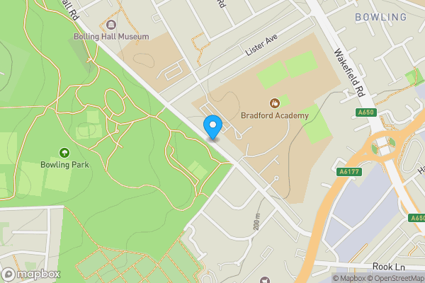 Map location for Bowling Hall Road, BRADFORD, West Yorkshire, BD4 7TJ