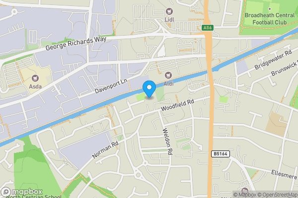 Map location for Apartment 3316, Budenburg Building, 34 Woodfield Road, Altrincham, WA14 4RP