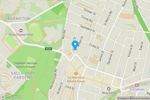 Map location for 34 Arden Street, Kent, ME7 1HR