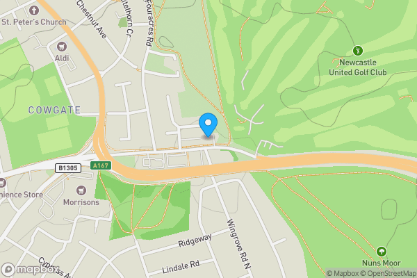 Map location for 47 Northumbria Lodge, 58 Ponteland Road, Cowgate, Newcastle upon Tyne, Tyne and Wear, NE5 3JW