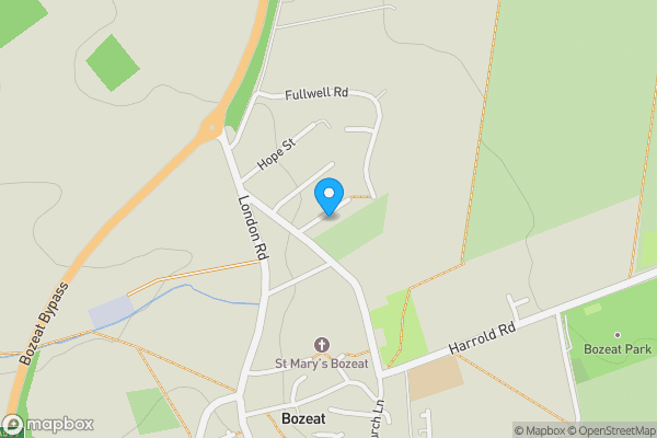 Map location for 6 Bull Close, Bozeat, Northamptonshire, NN29 7LR