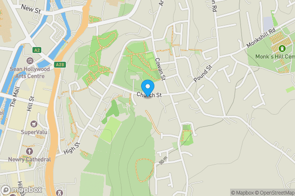Map location for 61, Church Street, Newry, County Down, BT34 2AH