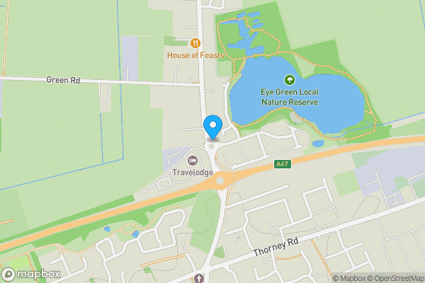 Map location for Abrahams Cottage Crowland Road, Eye Green, Cambridgeshire, PE6 7TT