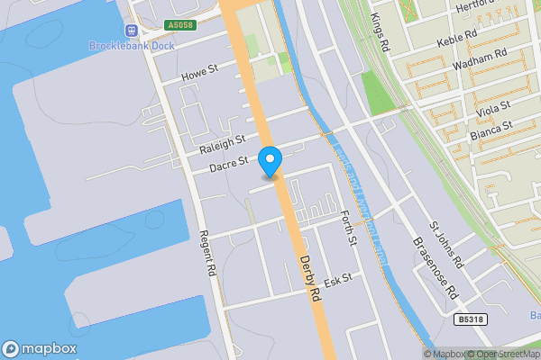 Map location for 143-145 Derby Road, Kirkdale, Liverpool, Merseyside, L20 8LP