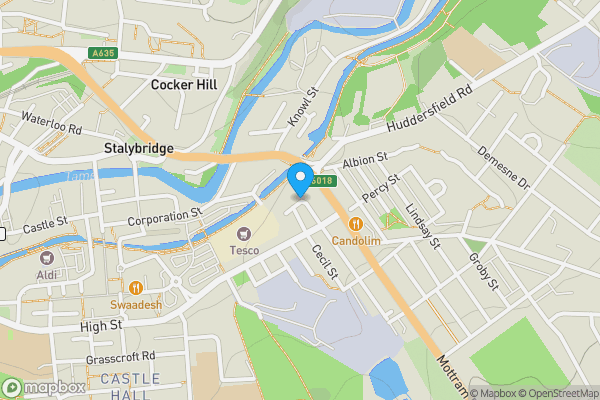Map location for Warrington Street, STALYBRIDGE, Cheshire, SK15 2HA