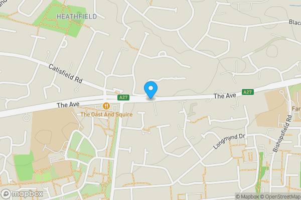 Map location for The Avenue, Fareham, Hampshire, PO14 1NS