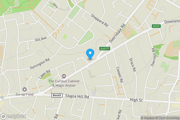 Map location for Land Adjacent to, 101 Downend Road, Fishponds, BS16 5BD