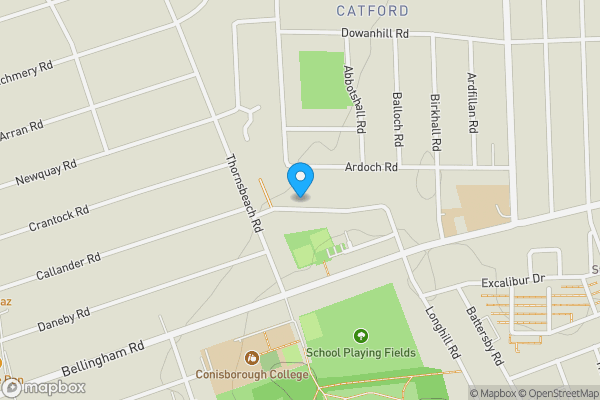 Map location for 21 Penderry Rise, London, SE6 1EZ