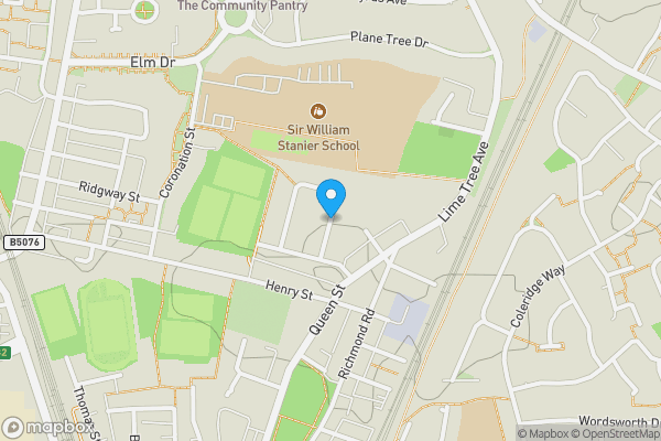 Map location for Newfield Drive, Crewe