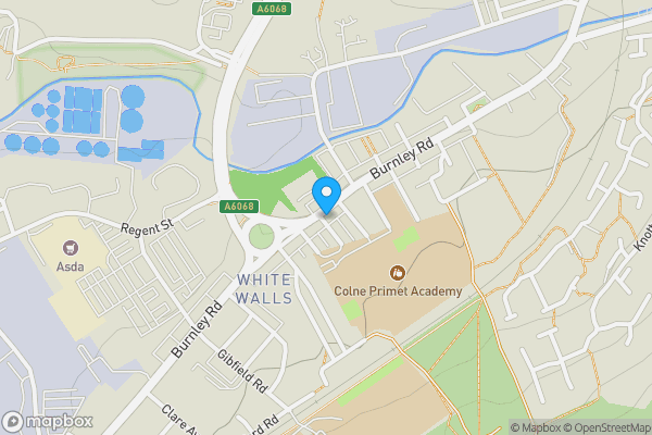 Map location for 185 Burnley Road, Colne, BB8 8JD 