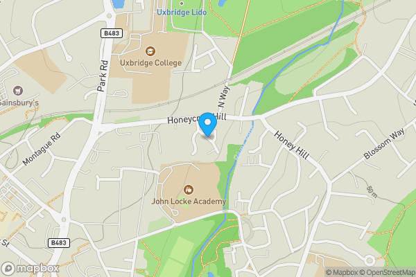 Map location for Land at Hyacinth Drive, Uxbridge, Middlesex, UB10 9QW