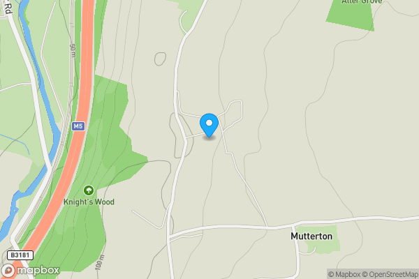 Map location for Land at Culm Spring Farm, Road From Old Hill Cross To Mutterton Cross, Cullompton, Devon, EX15 1RW