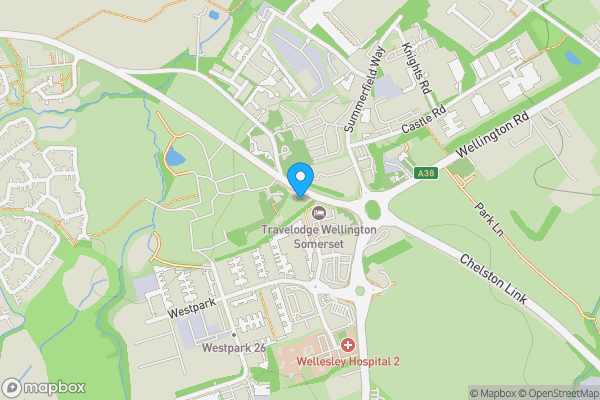 Map location for Westpark, Chelston, Wellington, Somerset, TA21