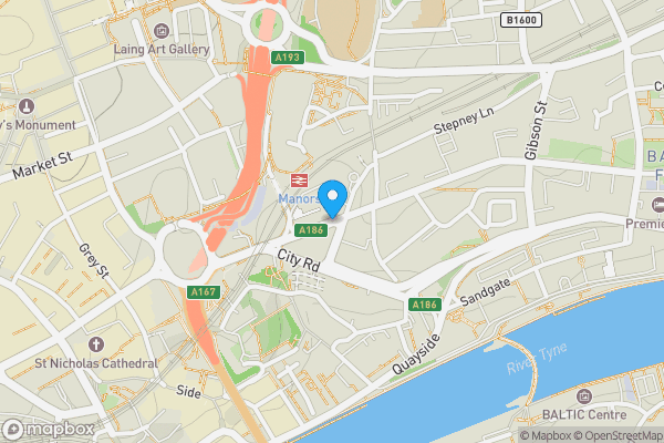 Map location for Melbourne Street, Newcastle Upon Tyne, NE1 2JS