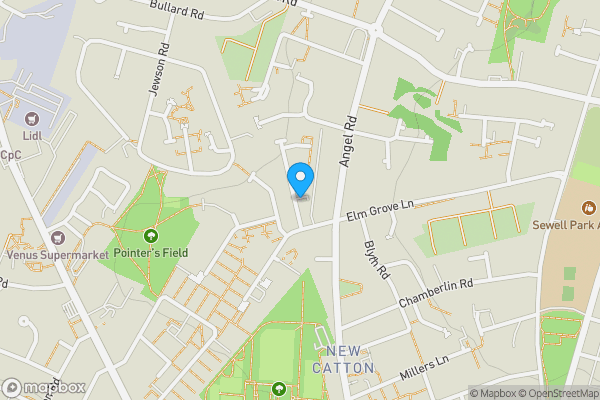 Map location for 18, Rackham Road, NORWICH, Norfolk, NR3 3JG