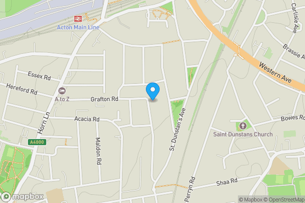 Map location for Flat 3, 104, Goldsmith Avenue, London, W3 6HW