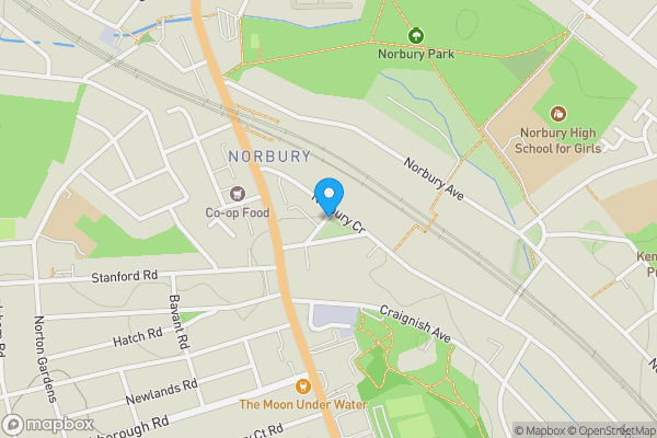 Map location for Garage 6, rear of Woodfield, St Helen's Crescent, Norbury, London SW16 4LD