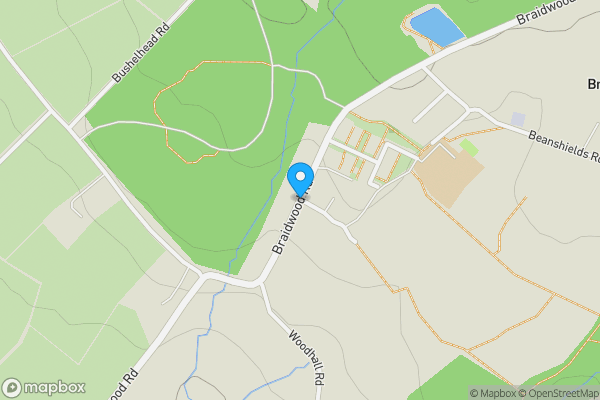 Map location for Plots 2 & 3 Braidwood Road, Braidwood, Carluke, Lanarkshire ML8 5NY