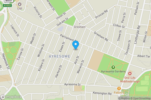 Map location for 19 Costa Street, MIDDLESBROUGH, Cleveland, TS1 4PH